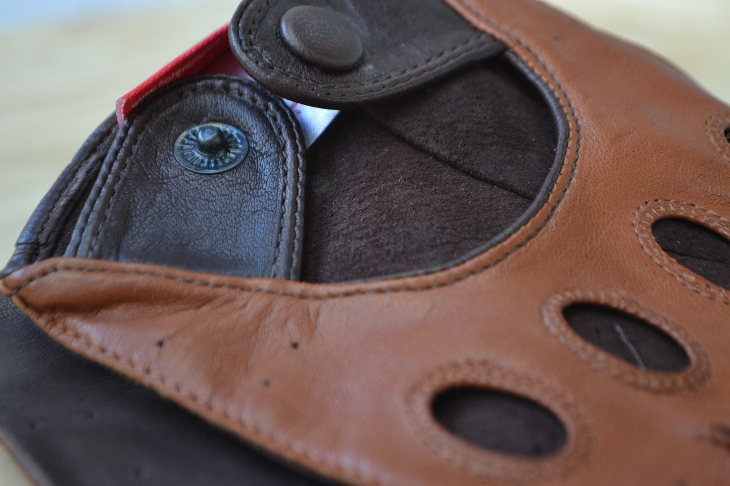 Herren Autofahrerhandschuhe Wildleder Braun Lederhandschuhe