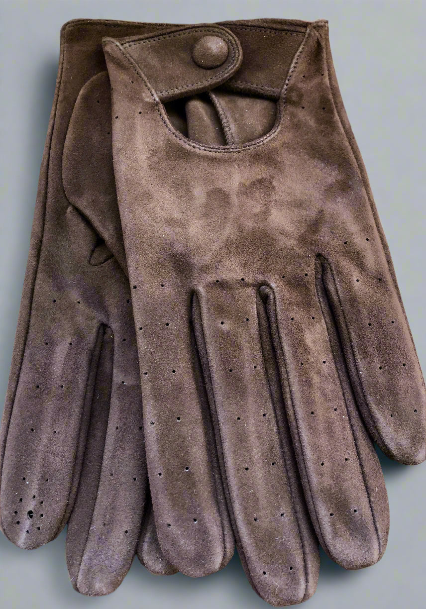 Driving gloves Brown suede