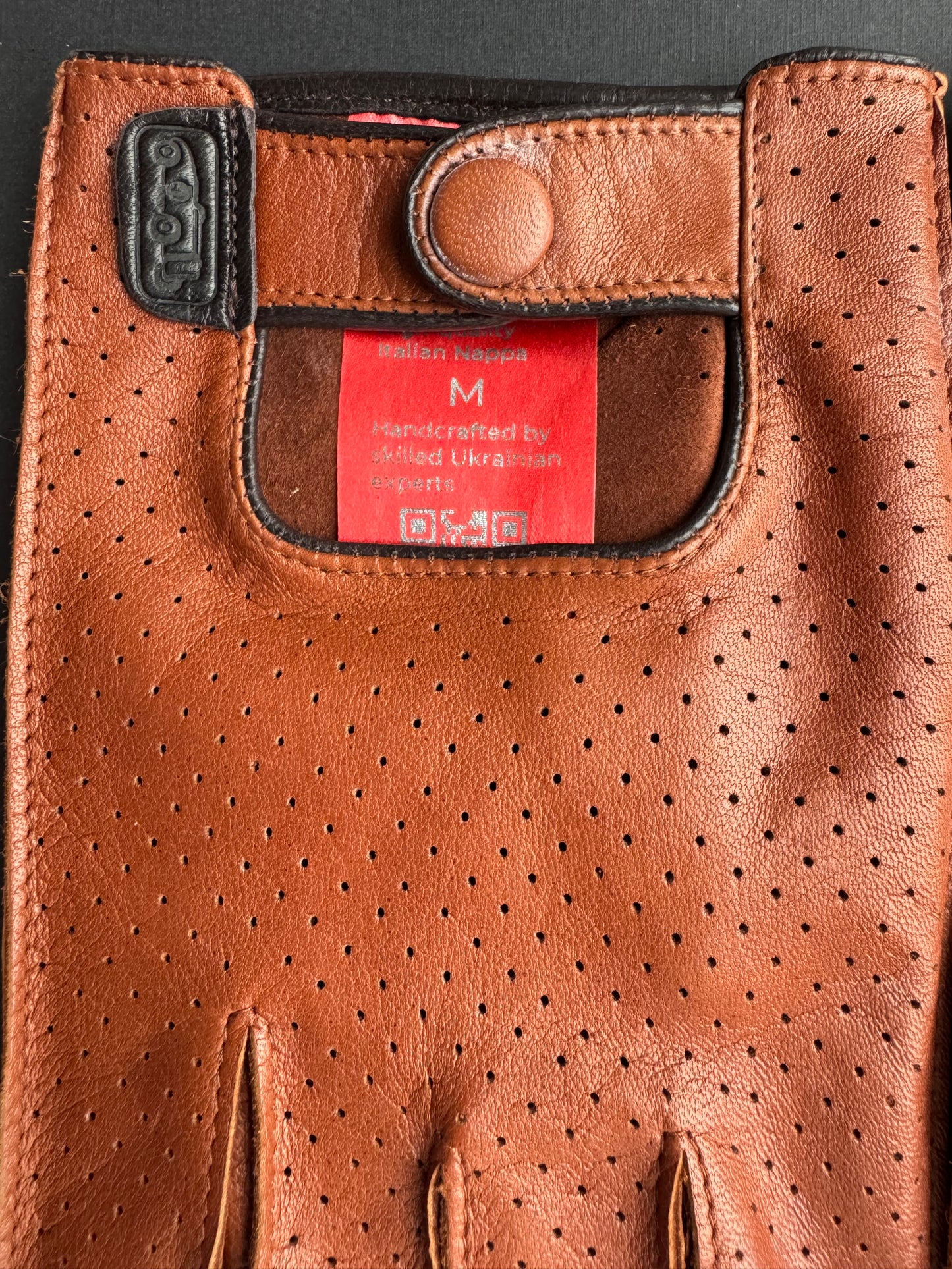 Men's driving gloves Brown | Cognac Leather AMBRA ROAD