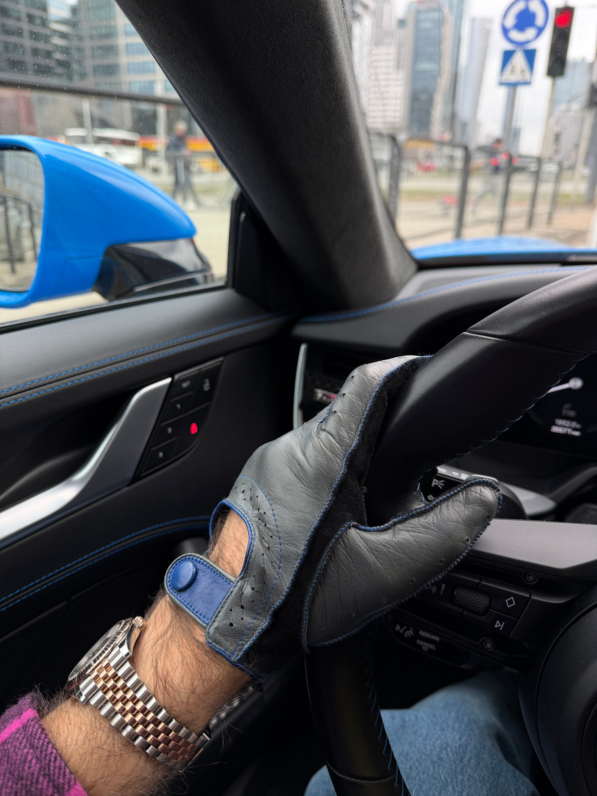 Herren Autofahrerhandschuhe Wildleder Braun Lederhandschuhe