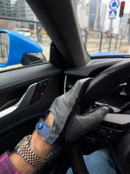 Herren Autofahrerhandschuhe Wildleder Braun Lederhandschuhe