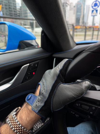 Herren Autofahrerhandschuhe Wildleder Braun Lederhandschuhe