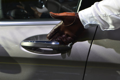 Herren Autofahrerhandschuhe Wildleder Braun Lederhandschuhe