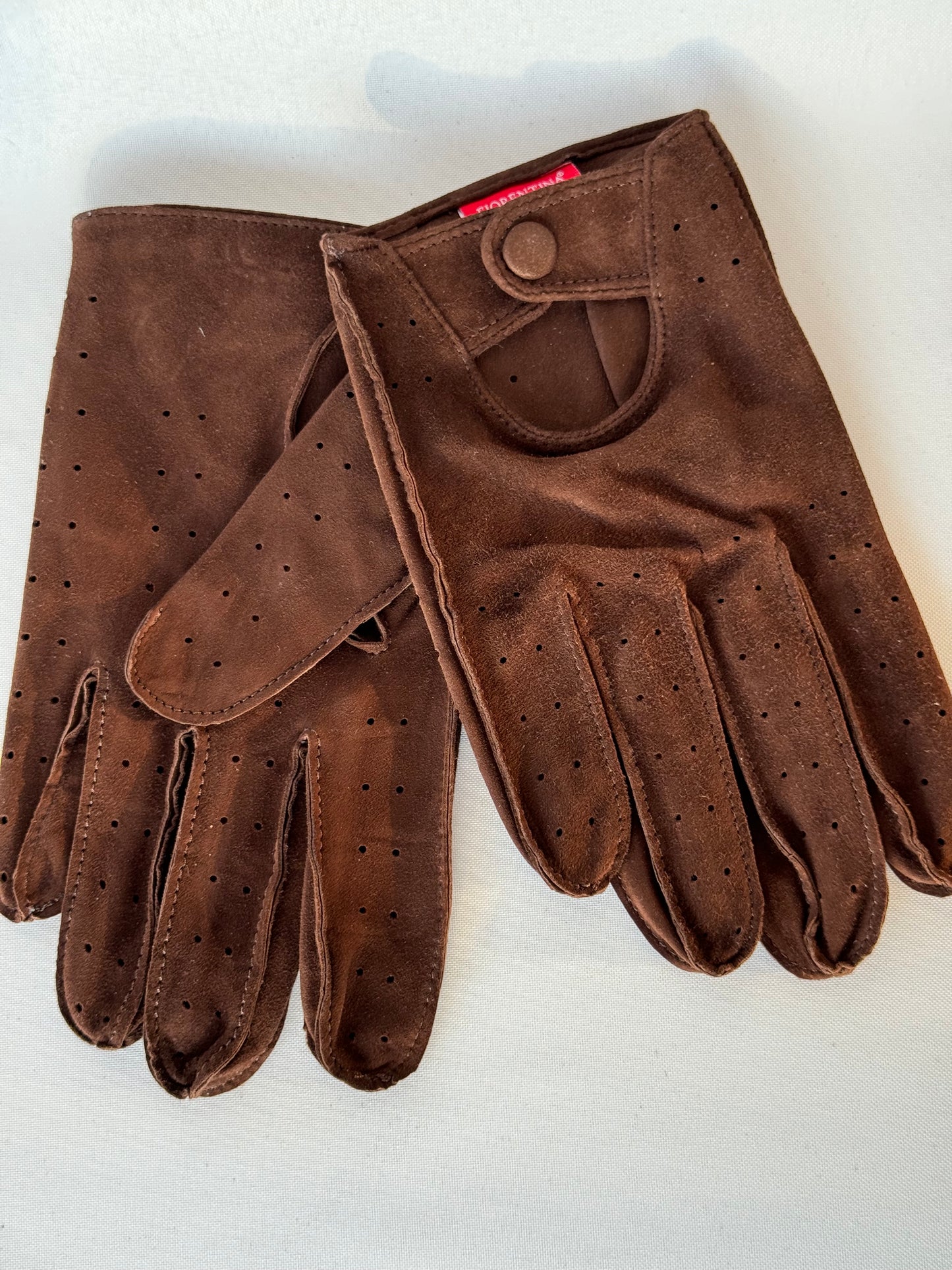 Herren Autofahrerhandschuhe Wildleder Braun Lederhandschuhe