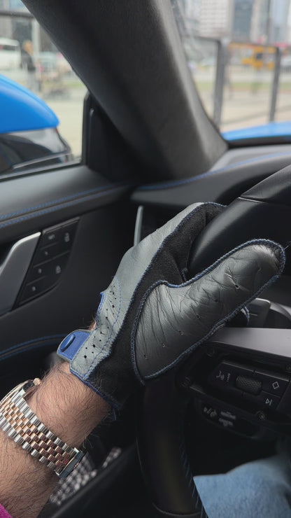 Herren Autofahrerhandschuhe Wildleder Braun Lederhandschuhe